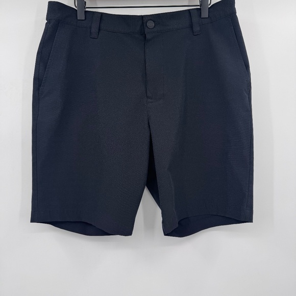 Banana Republic Shorts Men 36 Black Lightweight Stretch Elastic Flat Front Golf - Picture 1 of 12